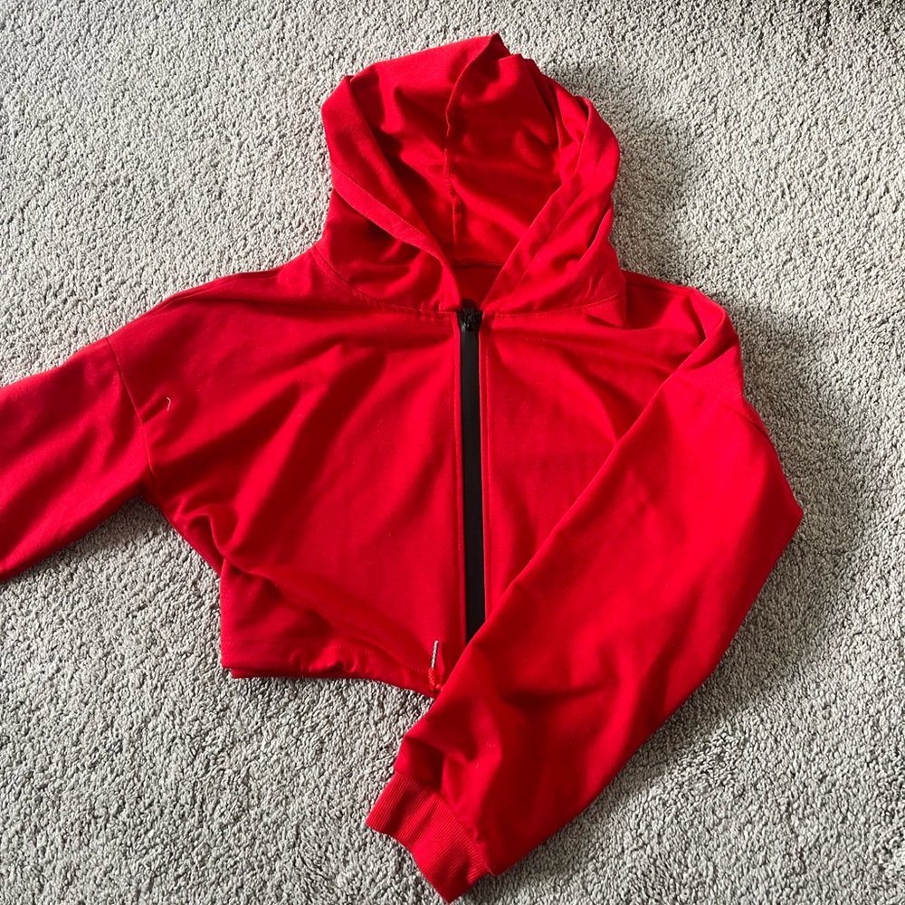 Cropped Red Sweater